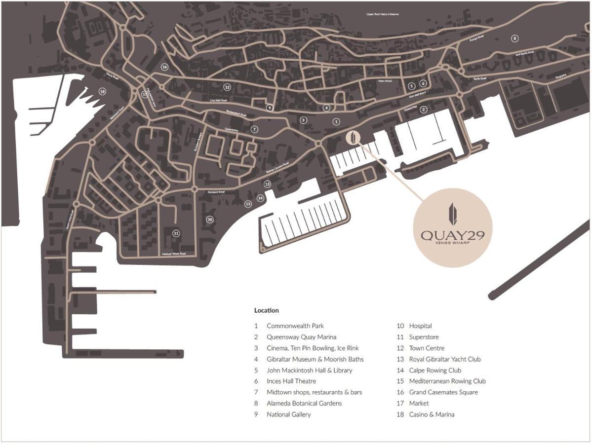 Kings Wharf Quay29 - Large Studio Apartment With 3 Pools - Gym - Rock Views - Holiday And Short Let Apartments In Gibraltár Kültér fotó
